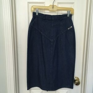 A. Smile denim skirt